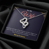 Heart-to-Heart Necklace – Dual-Tone 14K White & 18K Yellow Gold Pendant, The Perfect Christmas Gift for Her