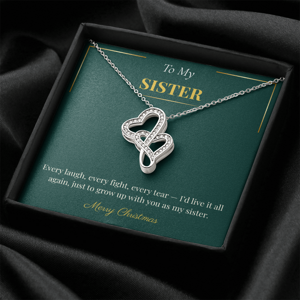 Heart to Heart Necklace – Sentimental Christmas Gift for Sister | Romantic Holiday Jewelry Idea