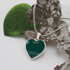 Luxury Graphic Heart Necklace – Romantic Christmas Gift for Sister | Stylish Holiday Jewelry Gift