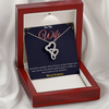 Heart-to-Heart Necklace – Dual-Tone 14K White & 18K Yellow Gold Pendant, The Perfect Christmas Gift for Her
