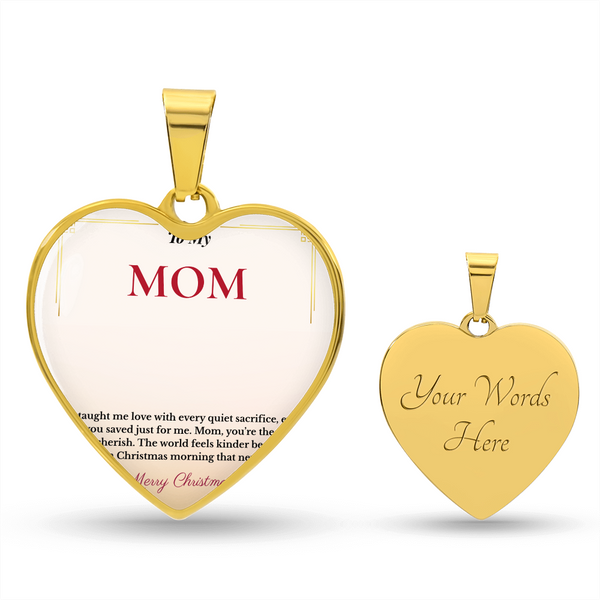 Heartfelt Christmas Gift for Mom | Dazzling Jewelry That Captures Family Love | Elegant Holiday Necklace She'll Treasure