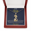 Giraffe Necklace – Cute Christmas Gift for Wife | Symbol of Grace, Love & Loyalty | Unique Animal-Inspired Jewelry She'll Treasure