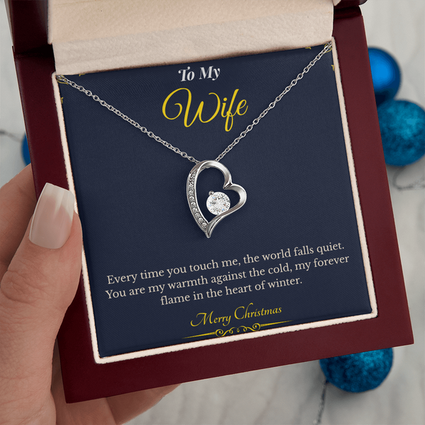 Forever Love Necklace – Elegant Christmas Gift for Wife | Romantic Jewelry That Expresses Endless Devotion | Timeless Keepsake She'll Cherish Forever