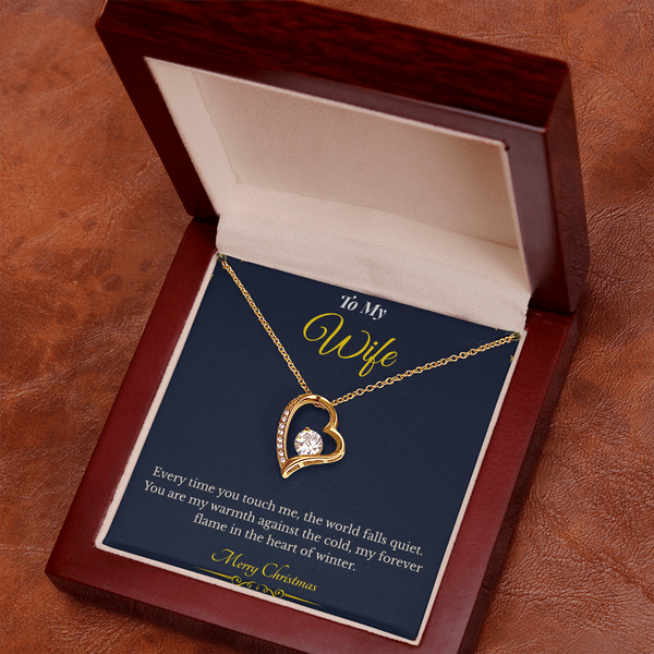 Forever Love Necklace – Elegant Christmas Gift for Wife | Romantic Jewelry That Expresses Endless Devotion | Timeless Keepsake She'll Cherish Forever