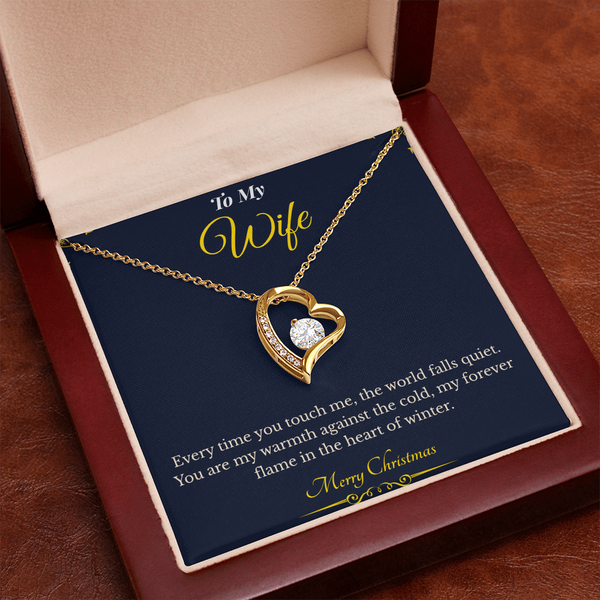 Forever Love Necklace – Elegant Christmas Gift for Wife | Romantic Jewelry That Expresses Endless Devotion | Timeless Keepsake She'll Cherish Forever