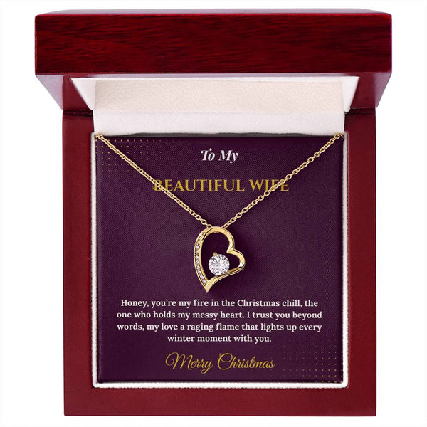 Forever Love Necklace – Elegant Christmas Gift for Wife | Romantic Jewelry That Expresses Endless Devotion | Timeless Keepsake She'll Cherish Forever