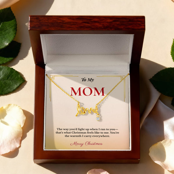 Heartfelt Christmas Gift for Mom | Elegant Jewelry That Spells Out Love Beautifully | Timeless Holiday Keepsake She'll Adore