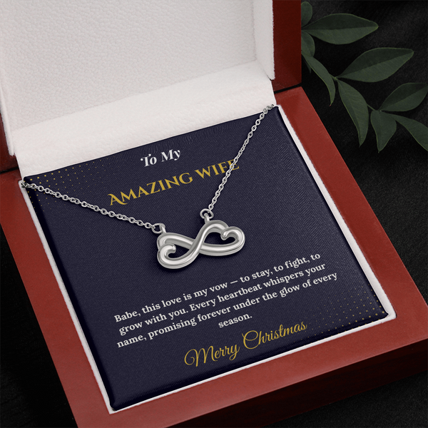 Endless Love Necklace – Romantic Christmas Gift for Wife | Timeless Jewelry That Represents Infinite Devotion | Elegant Holiday Keepsake for Her