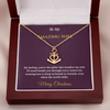 Anchor Pendant Necklace – Meaningful Christmas Gift for Wife | Symbol of Strength, Stability & Endless Love | Elegant Holiday Jewelry for Her