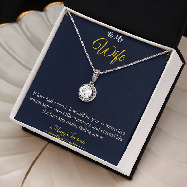 Eternal Hope Necklace – Elegant Christmas Gift for Wife | Sparkling Jewelry That Symbolizes Faith & Love | Timeless Holiday Keepsake for Her