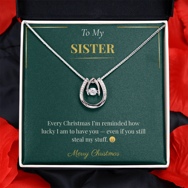 Lucky in Love Necklace β Romantic Christmas Gift for Sister | Trending Holiday Jewelry Bestseller