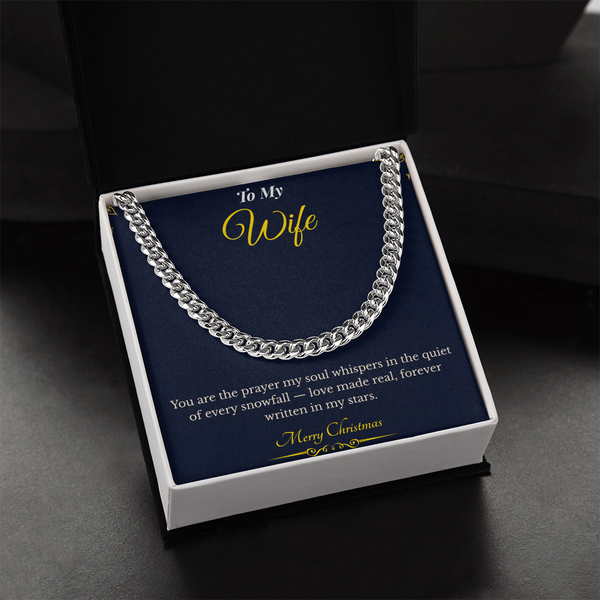 Cuban Link Chain – Stylish Christmas Gift for Husband | Modern Jewelry That Reflects Strength & Elegance | Luxury Holiday Necklace he'll Love