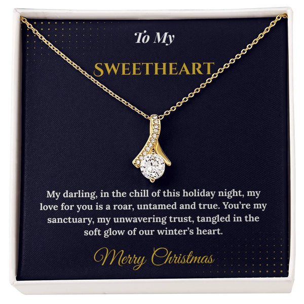 Alluring Beauty Necklace – Romantic Christmas Gift for Wife | Dazzling Jewelry That Celebrates Her Grace | Perfect Holiday Surprise She'll Adore
