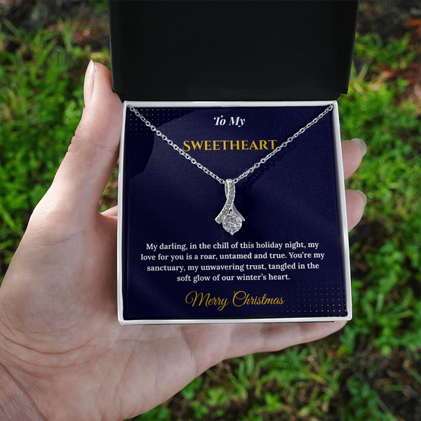 Alluring Beauty Necklace – Romantic Christmas Gift for Wife | Dazzling Jewelry That Celebrates Her Grace | Perfect Holiday Surprise She'll Adore