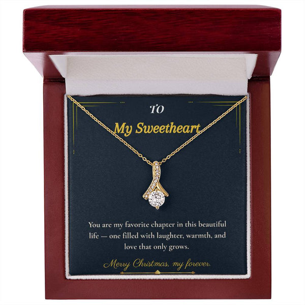 Alluring Beauty Necklace – Romantic Christmas Gift for Wife | Dazzling Jewelry That Celebrates Her Grace | Perfect Holiday Surprise She'll Adore