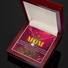 "Heartfelt Christmas Gift for Mom – Alluring Beauty Necklace with Message Card | 14k White or 18k Gold Finish"
