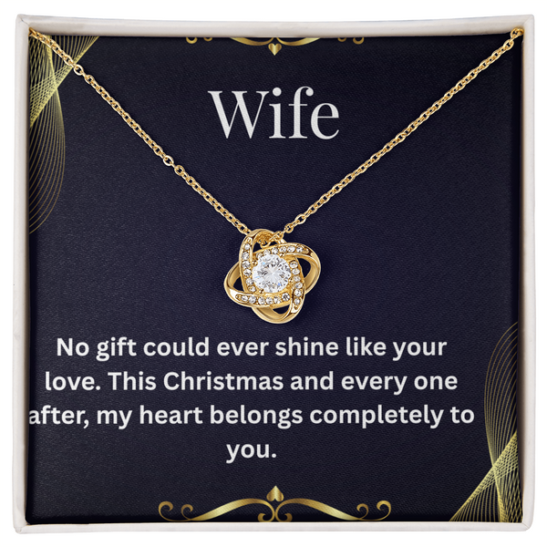 Heartfelt Love Letter Necklace for Wife – Dainty Pendant with Personalized Message Card, Perfect Romantic Gift