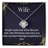 Heartfelt Love Letter Necklace for Wife – Dainty Pendant with Personalized Message Card, Perfect Romantic Gift