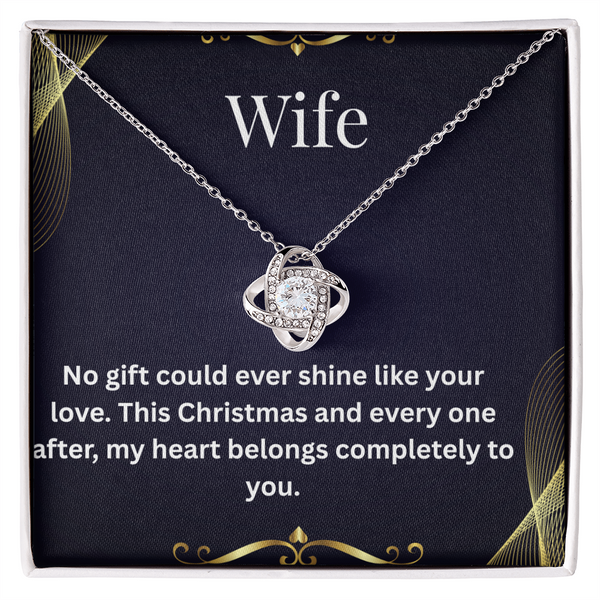 Heartfelt Love Letter Necklace for Wife – Dainty Pendant with Personalized Message Card, Perfect Romantic Gift