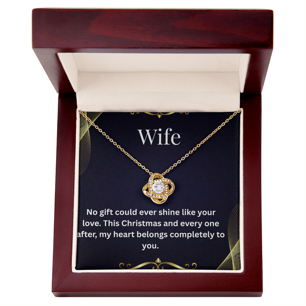 Heartfelt Love Letter Necklace for Wife – Dainty Pendant with Personalized Message Card, Perfect Romantic Gift