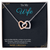 Interlocking Heart Necklace for Couples – CZ Crystal Double Heart Pendant in 18K Yellow Gold Finish and 14K White Gold Finish| Romantic Christmas Gift for wife