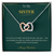 Interlocking Hearts Necklace – A Heartfelt Christmas Gift for Sister | Symbol of Love and Connection