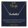 Custom Name Necklace – Personalized Christmas Gift for Wife | Engraved Jewelry That Captures Your Love | Elegant