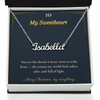 Custom Name Necklace – Personalized Christmas Gift for Wife | Engraved Jewelry That Captures Your Love | Elegant Custom Keepsake for Her