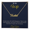 Custom Name Necklace – Personalized Christmas Gift for Wife | Engraved Jewelry That Captures Your Love | Elegant
