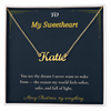 Custom Name Necklace – Personalized Christmas Gift for Wife | Engraved Jewelry That Captures Your Love | Elegant Custom Keepsake for Her