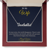 Custom Name Necklace – Personalized Christmas Gift for Wife | Engraved Jewelry That Captures Your Love | Elegant