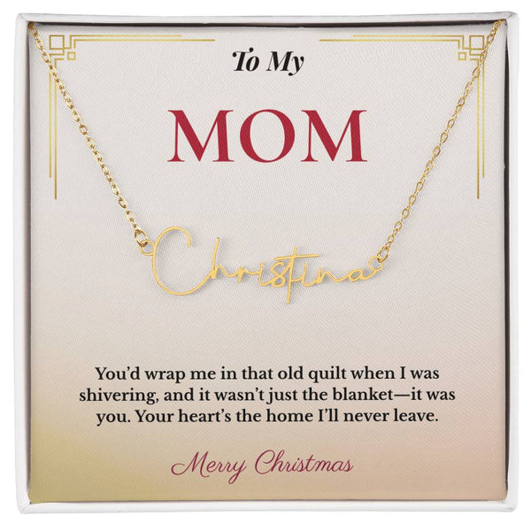 Personalized Christmas Gift for Mom | Elegant Jewelry Celebrating Her Identity & Love | Unique Keepsake She'll Treasure