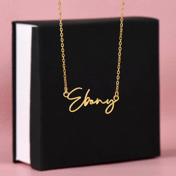 Signature Style Custom Name Necklace – Personalized Christmas Gift for Sister | Trending Custom Jewelry Idea