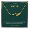 Paw Print Name Necklace – Adorable Christmas Gift for Sister | Pet Lover Personalized Jewelry Gift