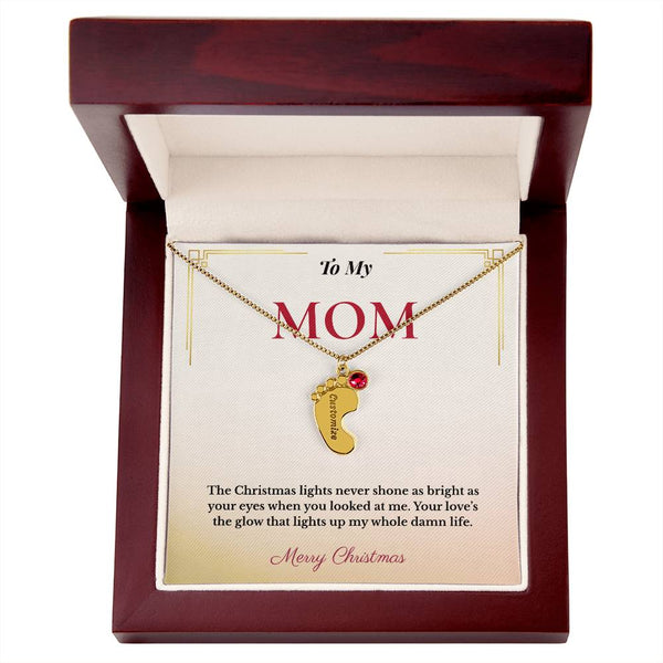 Sentimental Christmas Gift for Mom | Personalized Jewelry Honoring Motherhood & Family Love | Heartfelt Keepsake