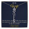 Flower Name Necklace – Personalized Christmas Gift for Wife | Custom Floral Jewelry That Shows Thoughtful Love | Unique Necklace for Her