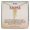 Personalized Christmas Gift for Mom | Custom Floral Jewelry That Celebrates Her Beauty & Love | Unique Keepsake from Daughter or Son