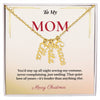 Custom Christmas Gift for Mom | Personalized Jewelry Keeping Her Loved Ones Close | Elegant Family Name Design She'll Adore