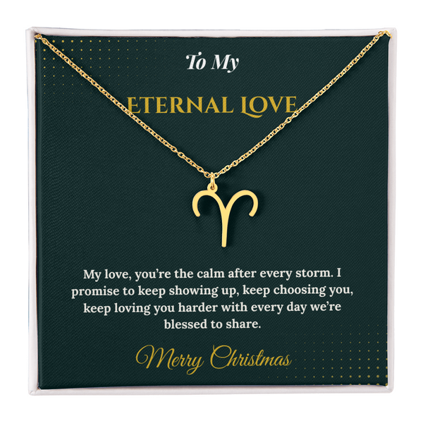 Zodiac Necklace – Personalized Christmas Gift for Wife | Astrological Jewelry That Reflects Her Unique Energy | Elegant Holiday Keepsake for Her