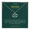 Zodiac Necklace – Personalized Christmas Gift for Sister | Custom Astrological Holiday Jewelry