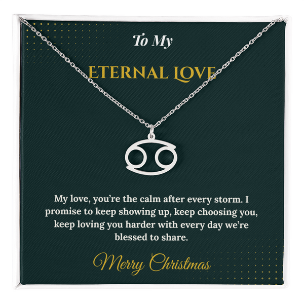 Zodiac Necklace – Personalized Christmas Gift for Wife | Astrological Jewelry That Reflects Her Unique Energy | Elegant Holiday Keepsake for Her