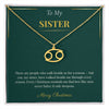 Zodiac Necklace – Personalized Christmas Gift for Sister | Custom Astrological Holiday Jewelry