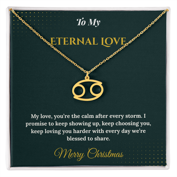 Zodiac Necklace – Personalized Christmas Gift for Wife | Astrological Jewelry That Reflects Her Unique Energy | Elegant Holiday Keepsake for Her