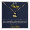 Zodiac Necklace – Personalized Christmas Gift for Wife | Astrological Jewelry That Reflects Her Unique Energy | Elegant Holiday Keepsake for Her