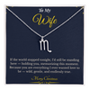 Zodiac Necklace – Personalized Christmas Gift for Wife | Astrological Jewelry That Reflects Her Unique Energy | Elegant Holiday Keepsake for Her