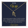 Zodiac Necklace – Personalized Christmas Gift for Wife | Astrological Jewelry That Reflects Her Unique Energy | Elegant Holiday Keepsake for Her