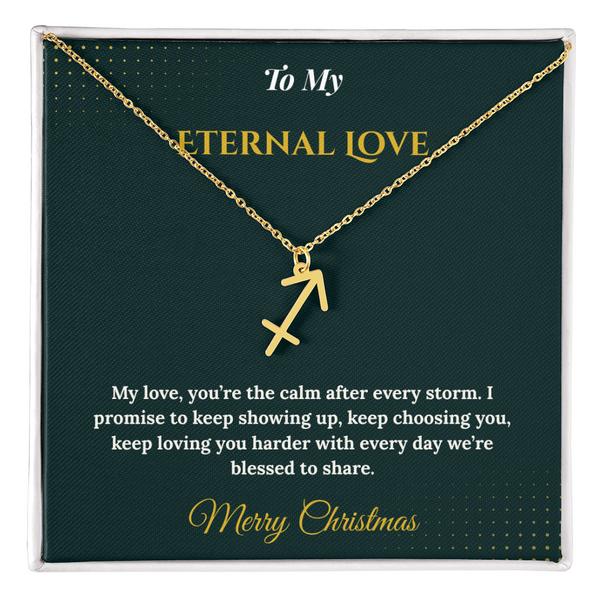 Zodiac Necklace – Personalized Christmas Gift for Wife | Astrological Jewelry That Reflects Her Unique Energy | Elegant Holiday Keepsake for Her