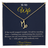 Zodiac Necklace – Personalized Christmas Gift for Wife | Astrological Jewelry That Reflects Her Unique Energy | Elegant Holiday Keepsake for Her