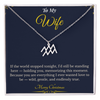 Zodiac Necklace – Personalized Christmas Gift for Wife | Astrological Jewelry That Reflects Her Unique Energy | Elegant Holiday Keepsake for Her