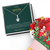 Alluring Beauty Necklace with Rotating Rose Gift Box – Elegant Christmas Gift for Sister | Trending Holiday Jewelry Combo